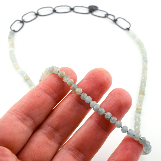 Aquamarine Beaded Necklace