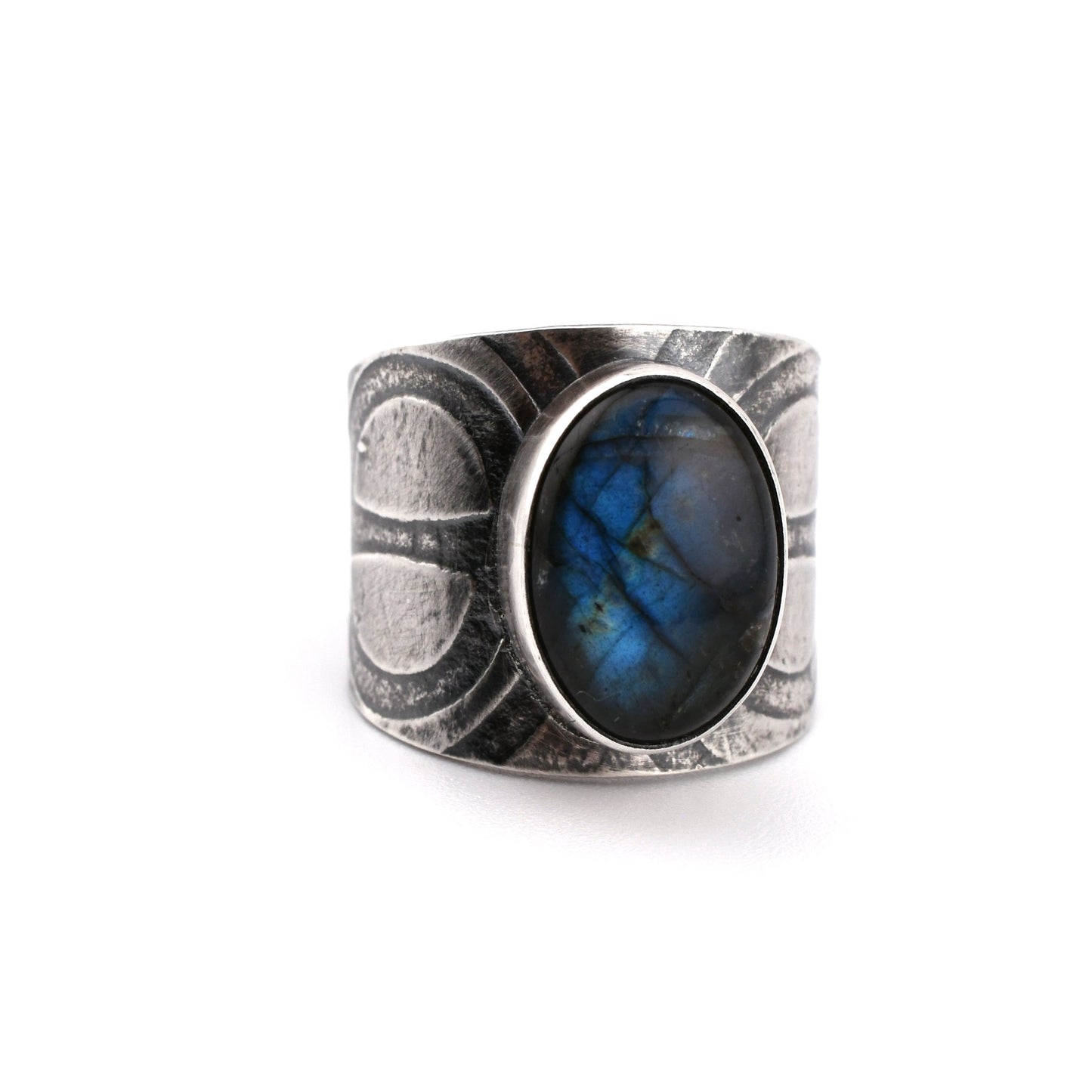 Labradorite Deco Ring-size 7 US