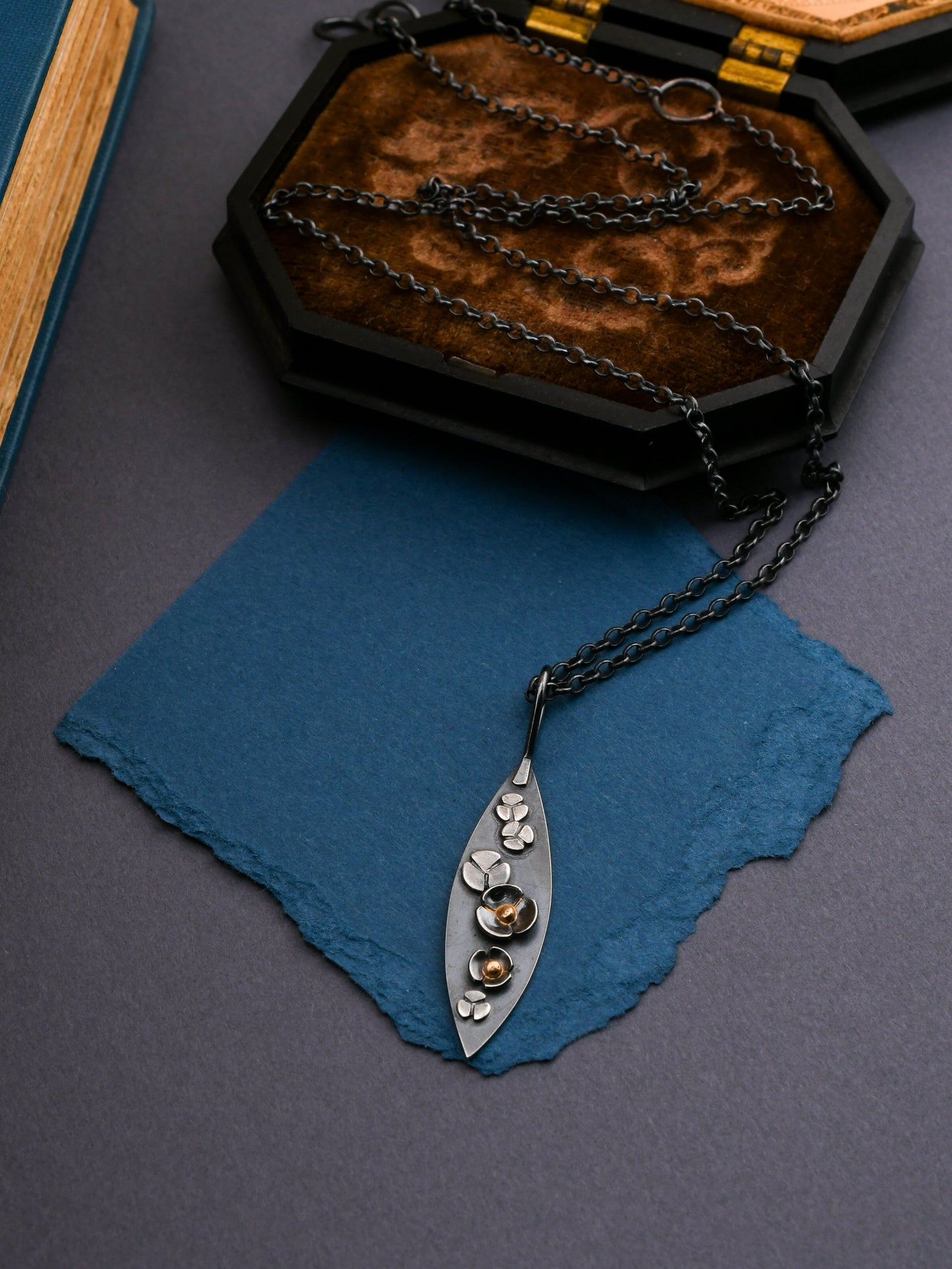 Garland necklace SS/14k