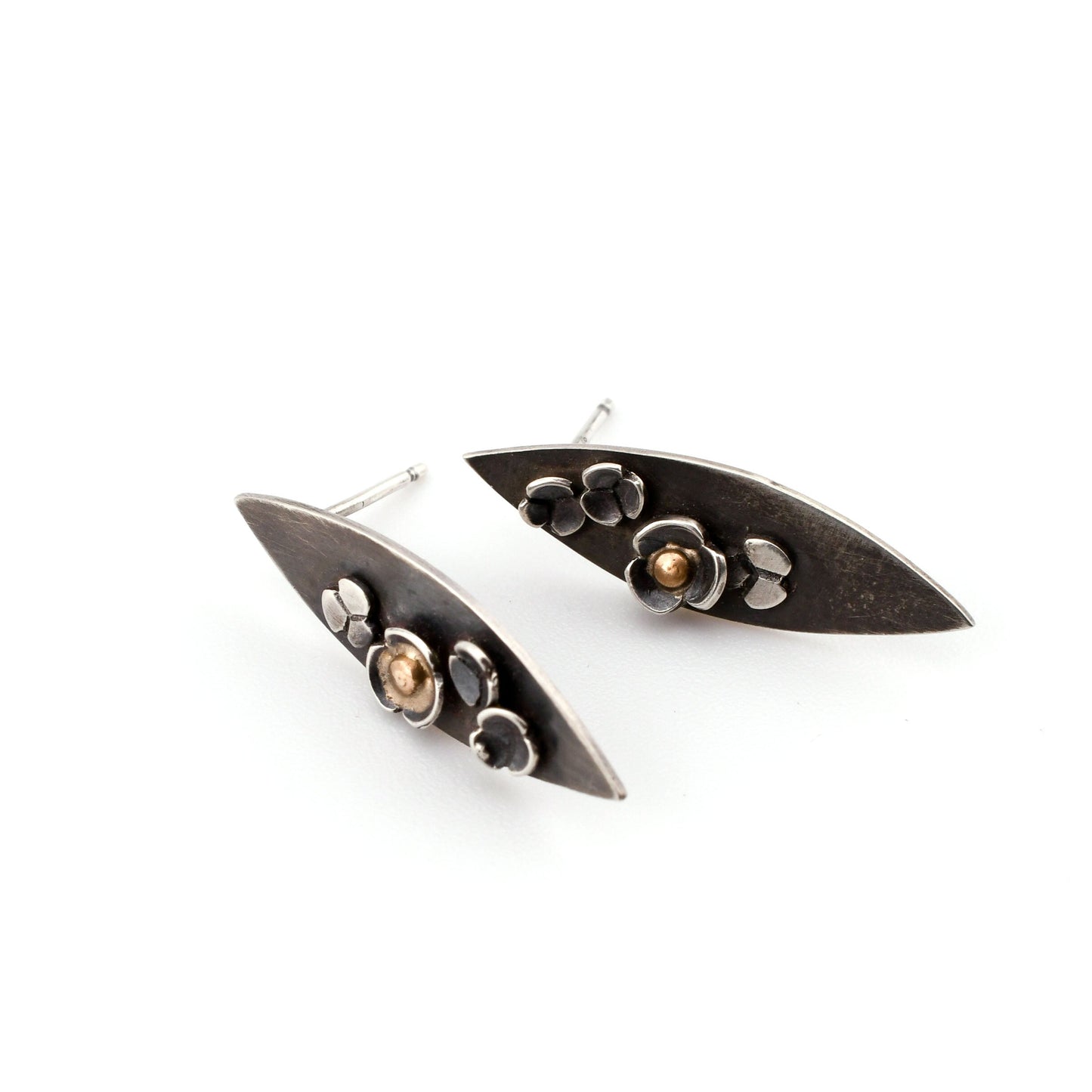 Petite Garland Stud Earrings SS/14k