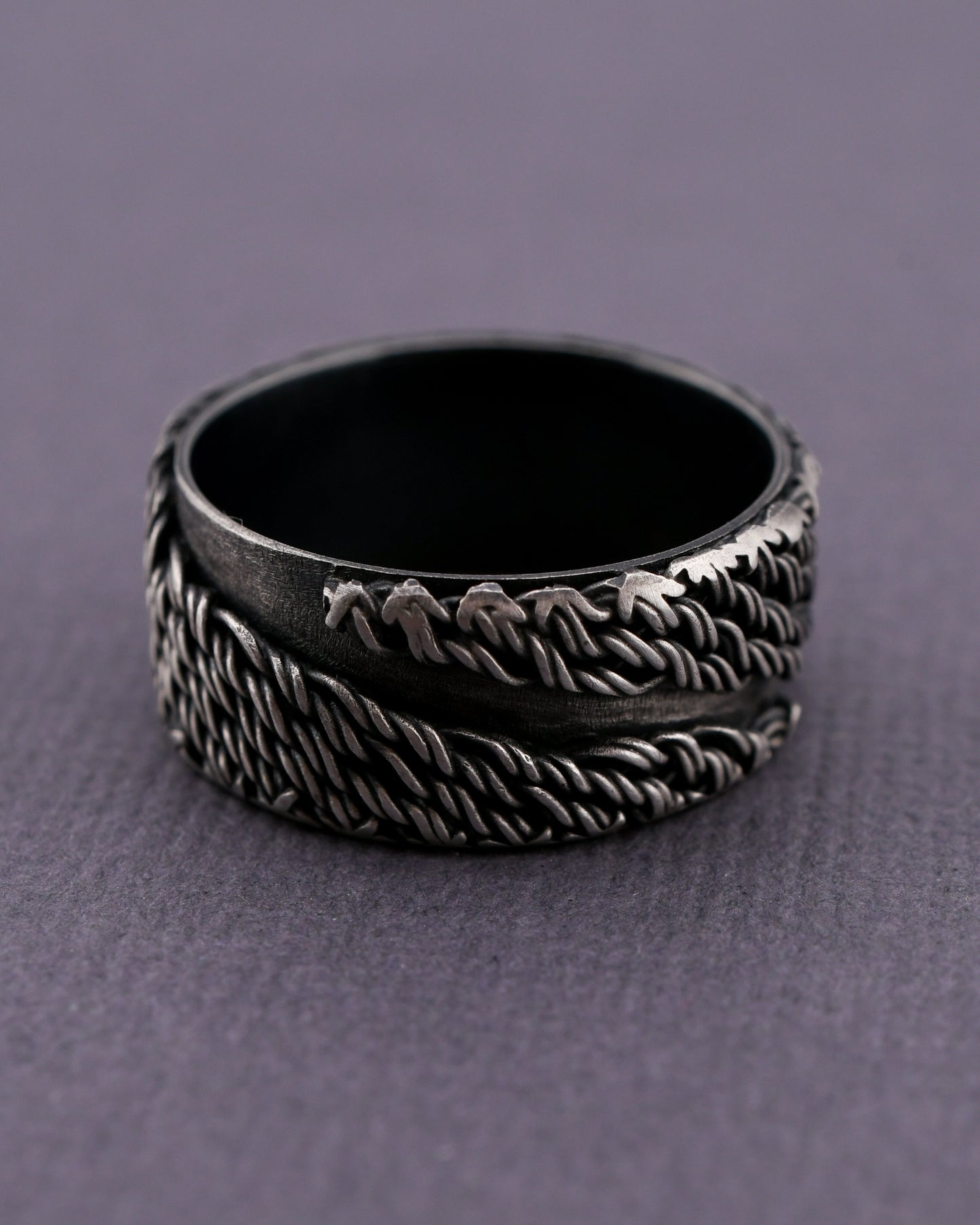 Coil Ring: Wide Band-size 7.75 US