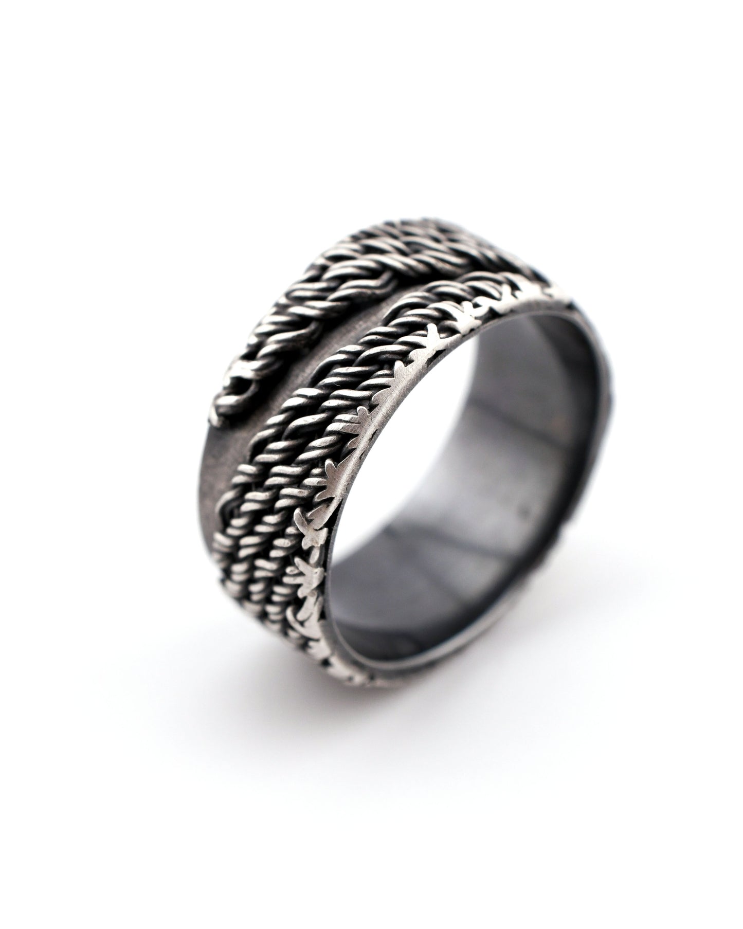 Coil Ring: Wide Band-size 7.75 US
