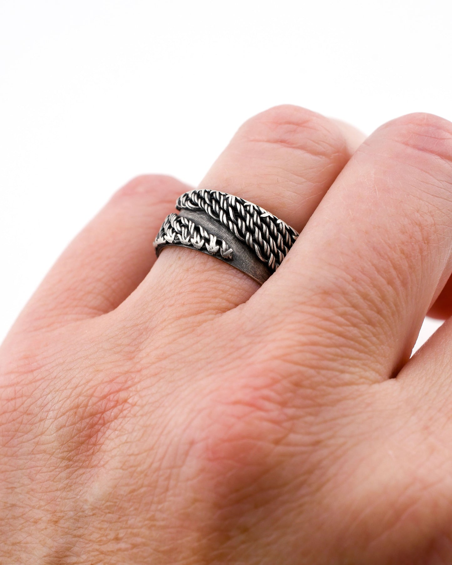 Coil Ring: Wide Band-size 7.75 US
