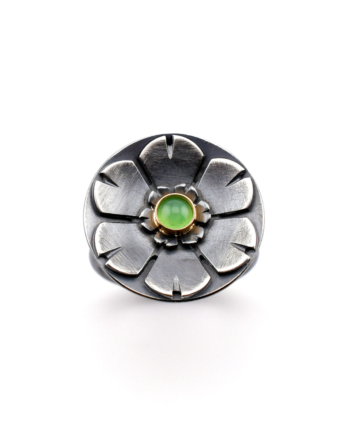 Helios Gemstone Ring- SS/14k