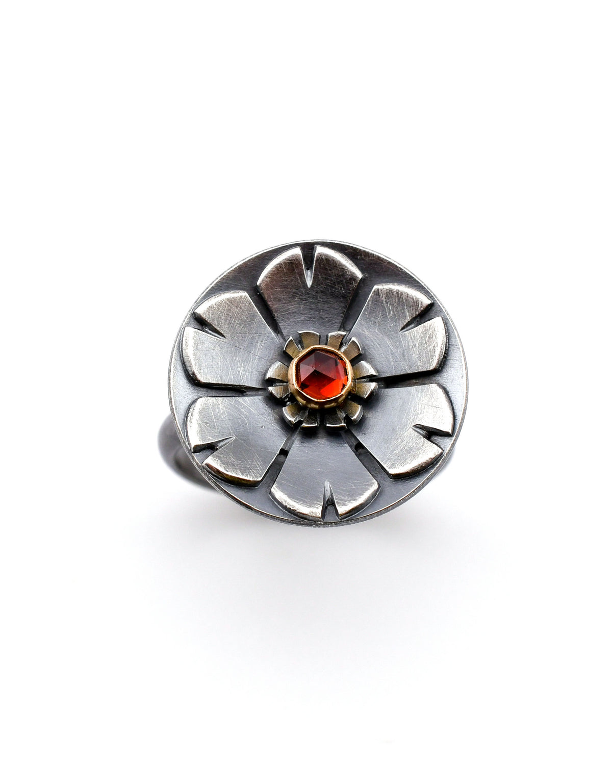 Helios Gemstone Ring- SS/14k