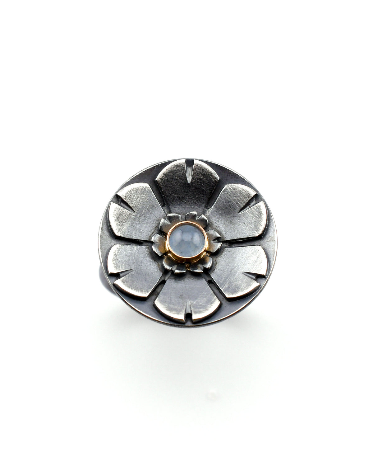 Helios Gemstone Ring- SS/14k