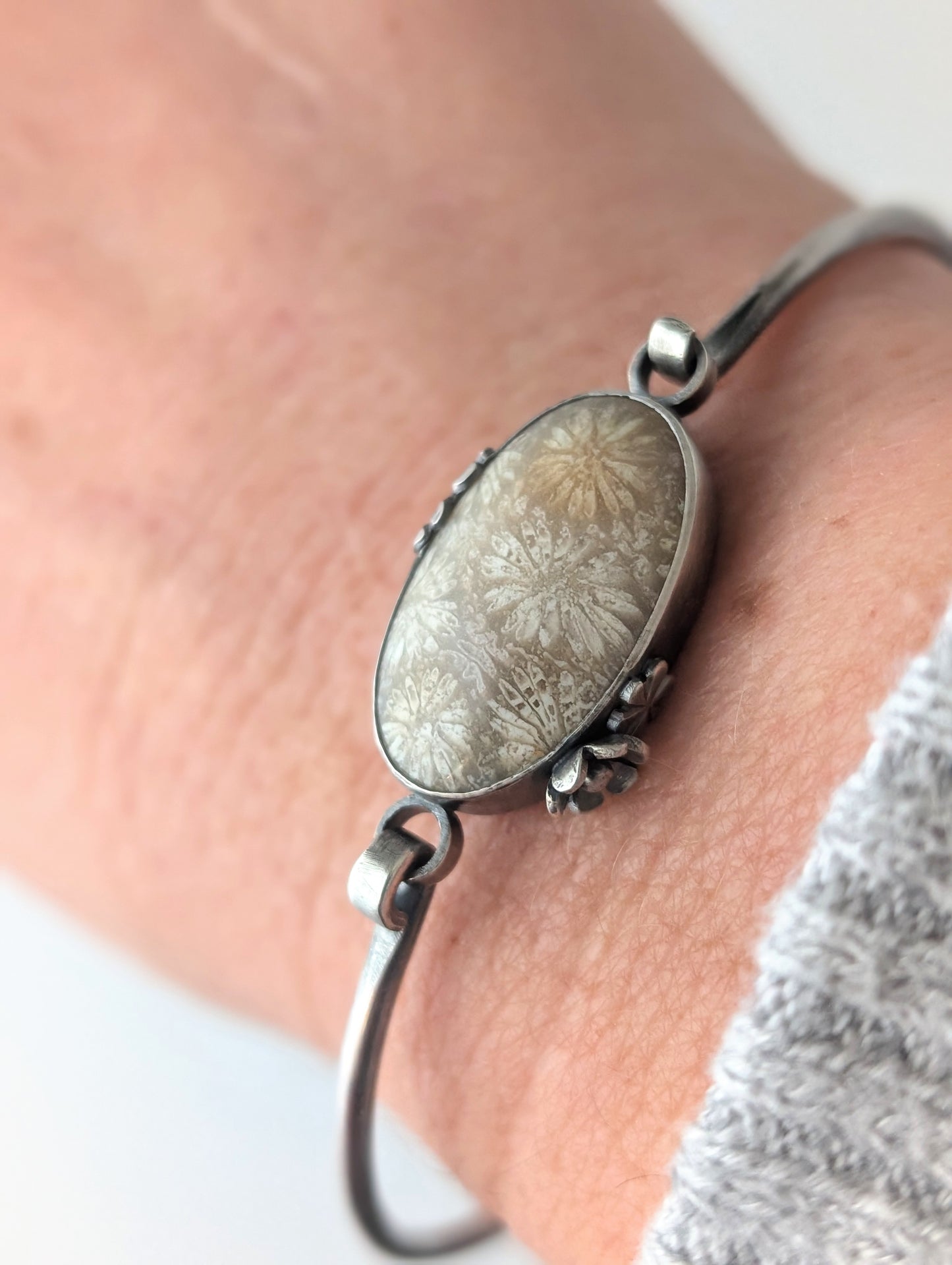 Fossil Coral Tension Bracelet