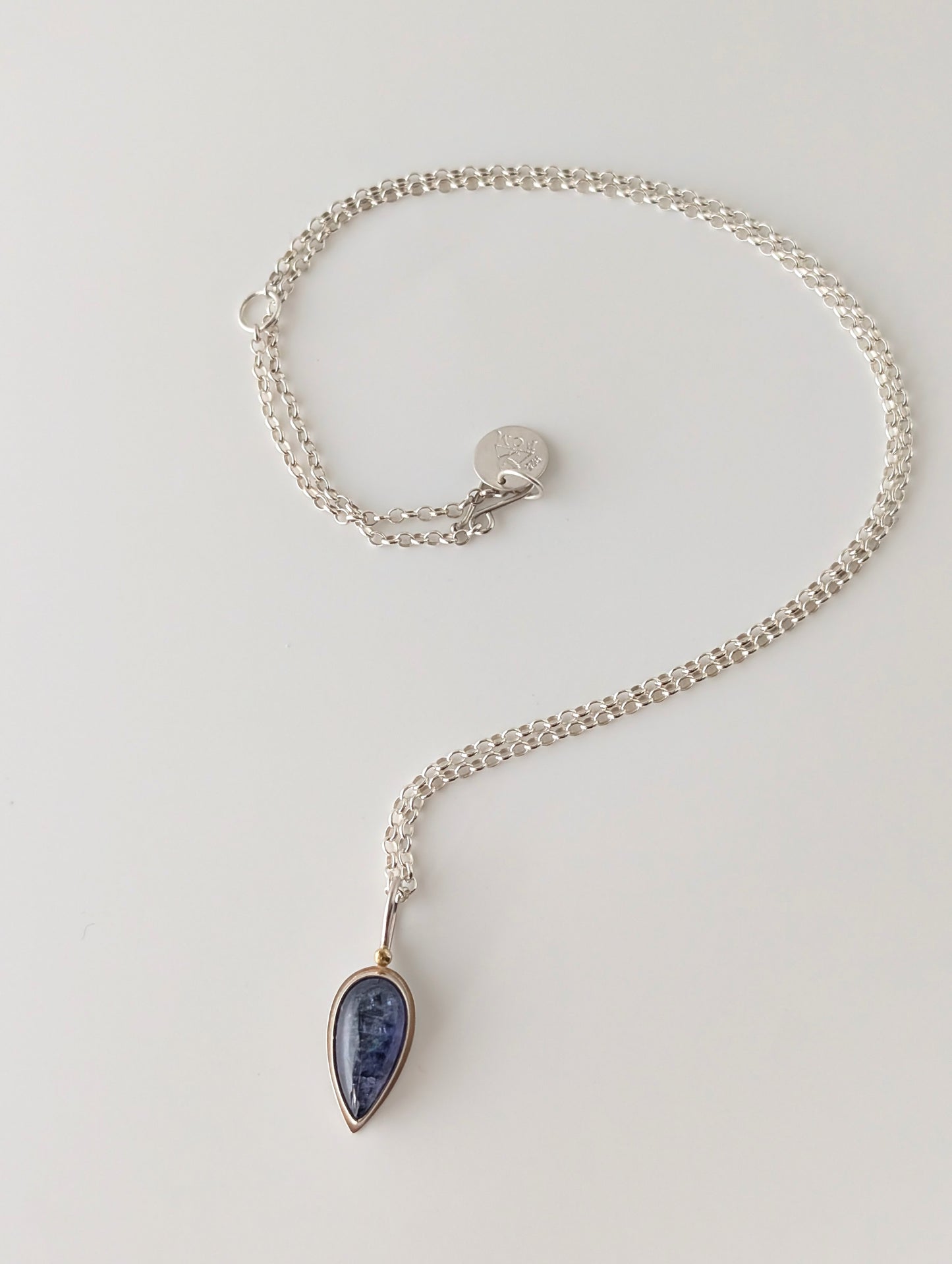 Tanzanite Talon Pendant-SS/14k