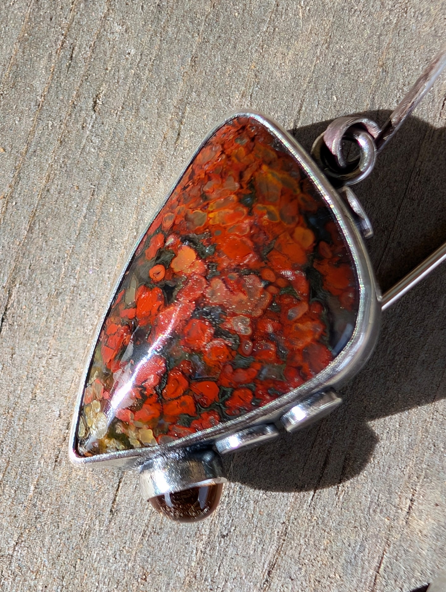 Brenda Plume Agate & Citrine earrings