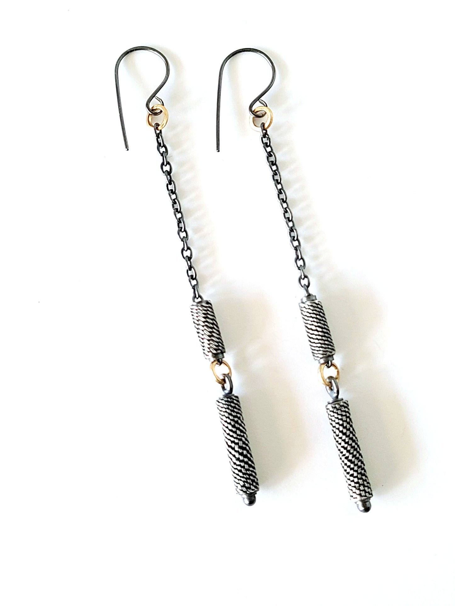 Pendulum Slider Earrings-SS/14K
