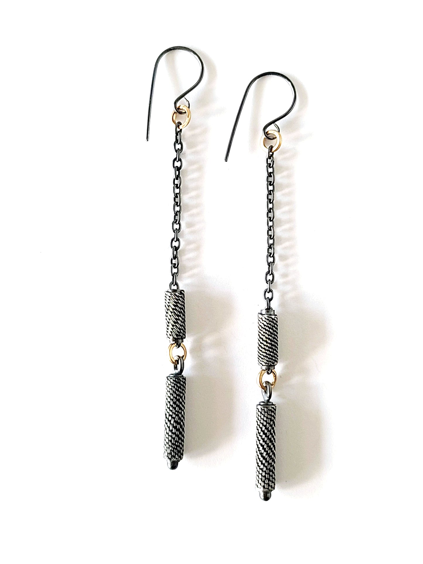 Pendulum Slider Earrings-SS/14K