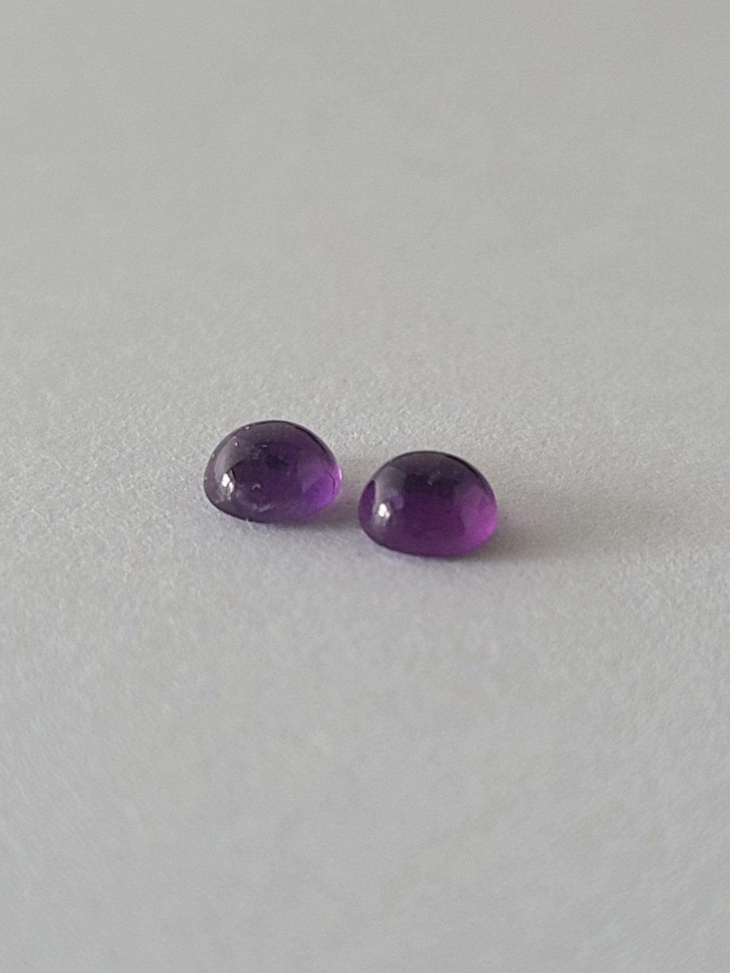 Cupped Gems Stud Earrings Choose Your Stone- 4mm gemstones