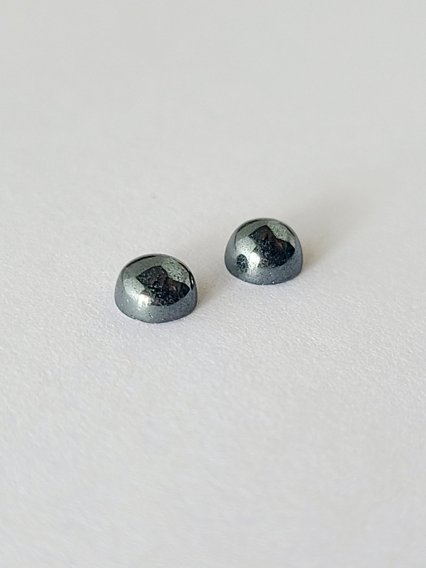 Cupped Gems Stud Earrings Choose Your Stone- 4mm gemstones