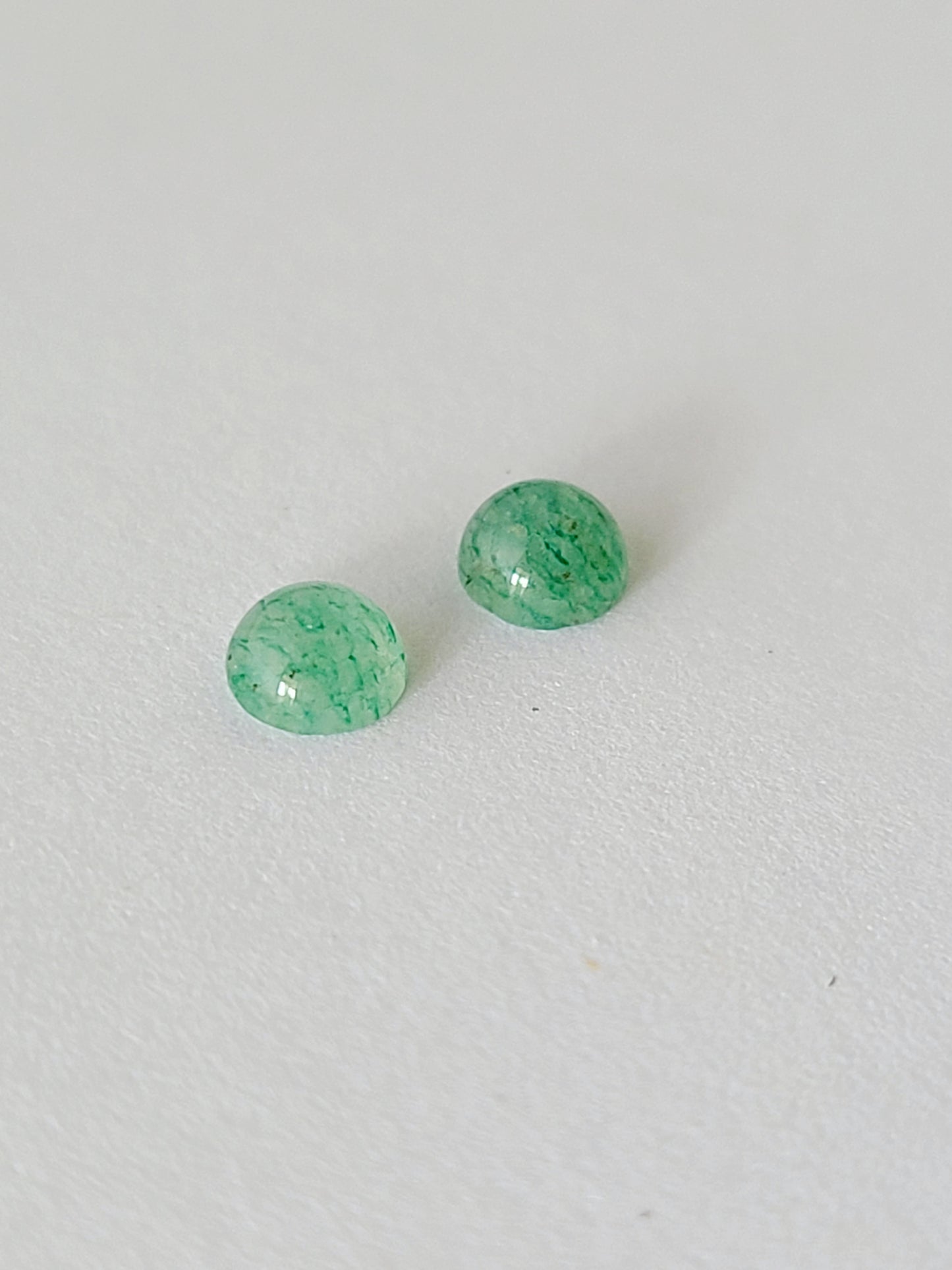 Cupped Gems Stud Earrings Choose Your Stone- 4mm gemstones