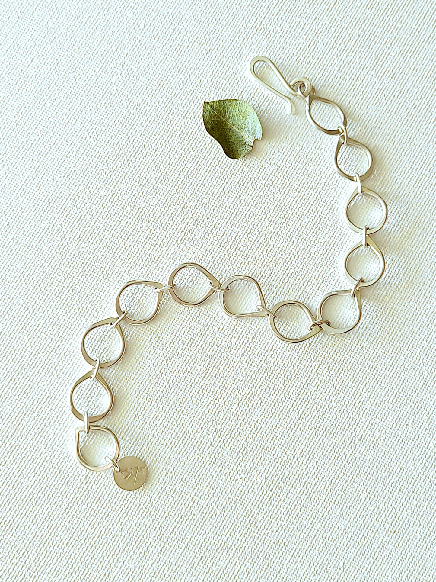 Leaf Chain Bracelet-sterling silver
